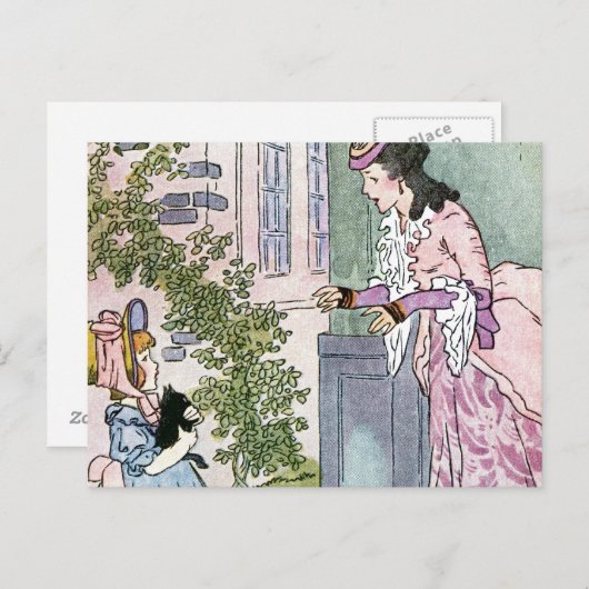 Little Black Kitten Briefkaart (Voorkant / Achterkant)