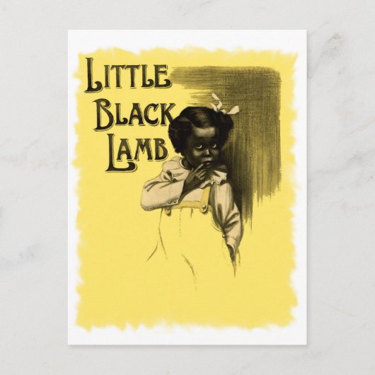 Little Black Lamb  Black Americana Briefkaart (Voorkant)