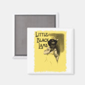 Little Black Lamb  Black Americana Magneet (Voorkant / Achterkant)
