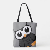 "Little Black Owl" Tote Bag (Achterkant)