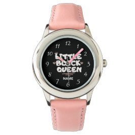 Little Black Queen Girls Watch Horloge
