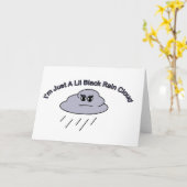 Little Black Rain Cloud Kaart (Gele Bloem)