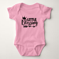 Little Blessing Roze Korte Mouw Baby Bodysuit