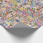 Little Blocks - Quilt Blocks Wrapping Paper Cadeaupapier (Hoek)