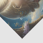 Little blond girl with blue dress v1 tissuepapier (Detail)