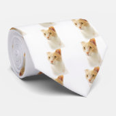 Little Blondie Cat Wondering Stropdas (Opgerold)