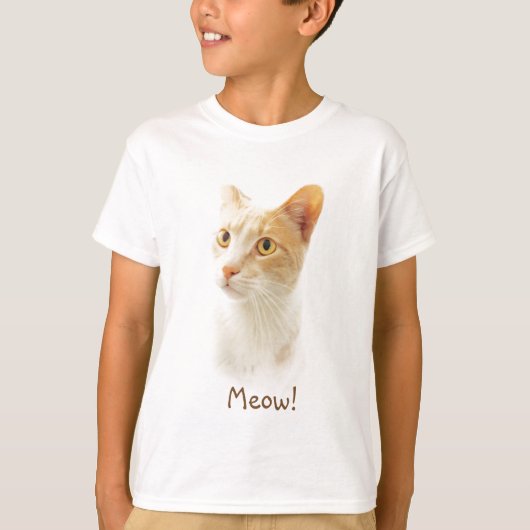 Little Blondie Cat Wondering T-shirt (Voorkant)