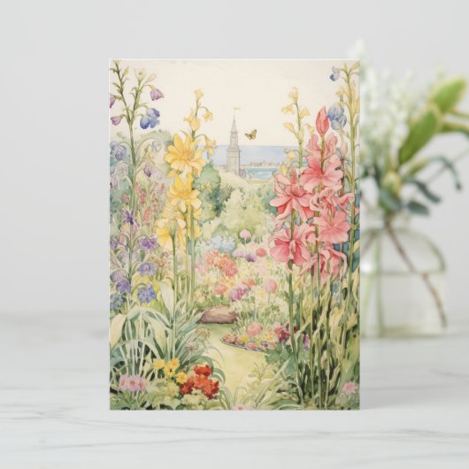 Little Blooms Baby Sprinkle | bloementuin Kaart (Staand voorkant)