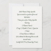 Little Blooms Baby Sprinkle | Blush & Sage Kaart (Achterkant)