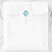 Little Blue Balloon Verjaardagsnummer Stickers (Tas)