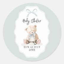 Little Blue Bearly Wait Baby Shower 