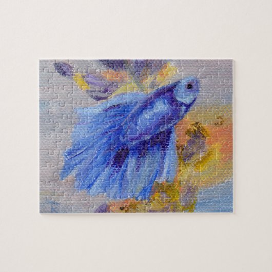 Little Blue Betta Fish Legpuzzel (Horizontaal)