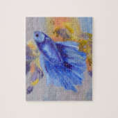 Little Blue Betta Fish Legpuzzel (Verticaal)
