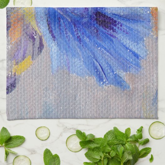 Little Blue Betta Fish Theedoek (Gevouwen)