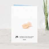 Little Blue Bird Baby shower - Hartelijk dank Bedankkaart (Achterkant)