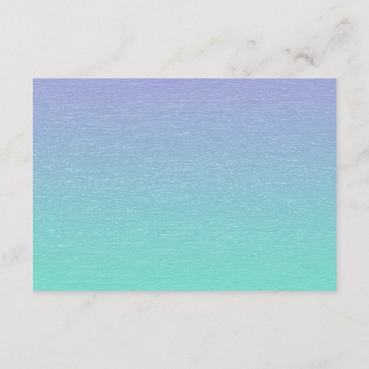 Little Blue Bird Floral Baby shower Informatiekaartje (Achterkant)