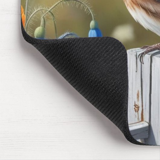 Little Blue Bird Mousepad Muismat (Hoek)