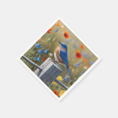 Little Blue Bird Papier servet (Hoek)