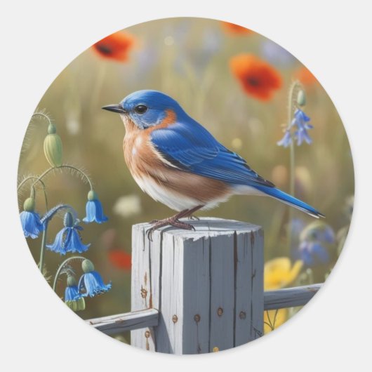 Little Blue Bird Sticker (Voorkant)