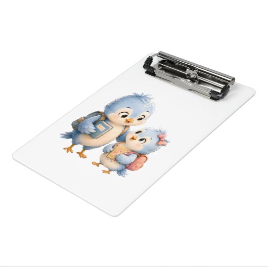 Little Blue Birds Mini Klembord (Angled3)