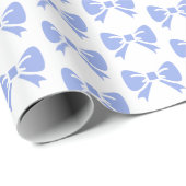 Little Blue Bow Baby shower Boy Verjaardag Cadeaupapier (Rol Hoek)