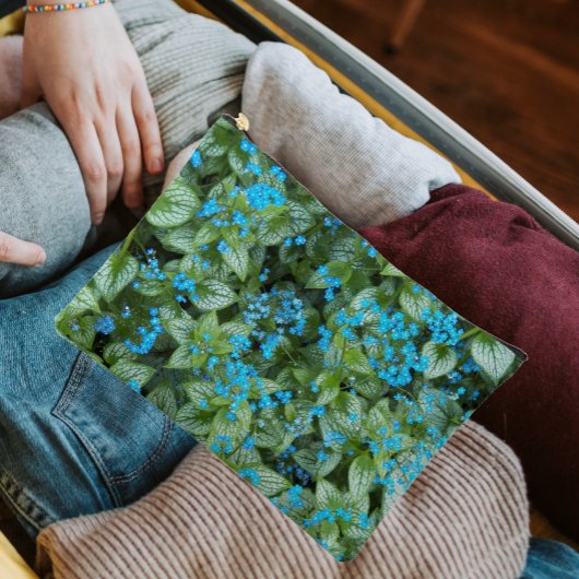 Little Blue Brunnera Flowers Floral Etui