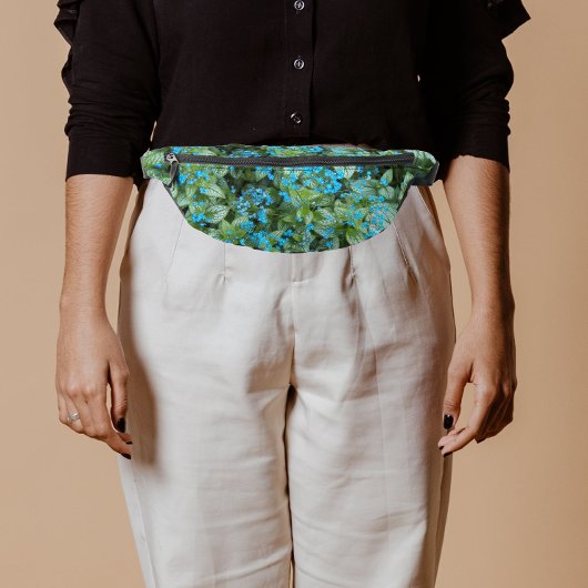 Little Blue Brunnera Flowers Floral Heuptasje