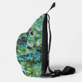 Little Blue Brunnera Flowers Floral Sling Bag (Rechts)