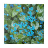 Little Blue Brunnera Flowers Floral Tegeltje (Voorkant)