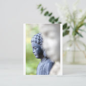 Little Blue Buddha Briefkaart (Staand voorkant)