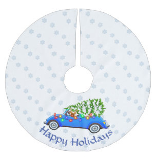 Little Blue Car en Tree Kerstmis, aangepast Kerstboom Rok