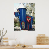 Little Blue Castle Canvas Poster (Keuken)