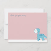 Little Blue Diplodocus | Flatte dank - Kaarten voo (Voorkant)