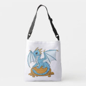 Little Blue Dragon Crossbody Tas (Achterkant)