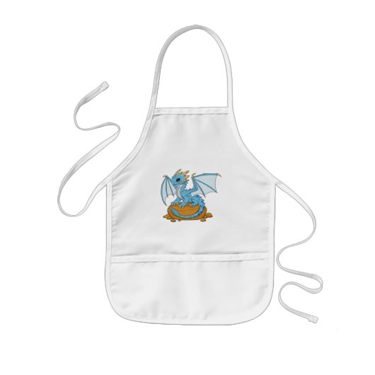 Little Blue Dragon Kinder Schort (Voorkant)