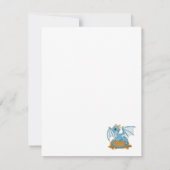 Little Blue Dragon RSVP Kaartje (Achterkant)