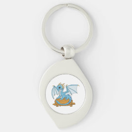 Little Blue Dragon Sleutelhanger