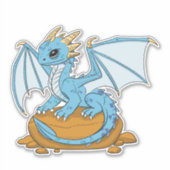 Little Blue Dragon Sticker (Voorkant)