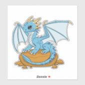 Little Blue Dragon Sticker (Vel)