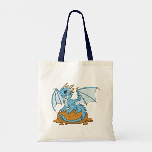 Little Blue Dragon Tote Bag (Achterkant)