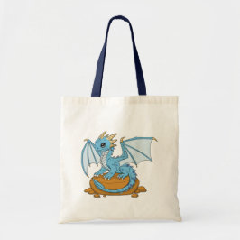 Little Blue Dragon Tote Bag