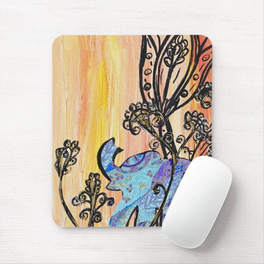 Little Blue Elephant Mousepad Muismat (Met muis)