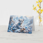 Little Blue Eyes Kaart (Gele Bloem)