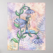 Little Blue Fairy Poster van Molly Harrison (Voorkant)