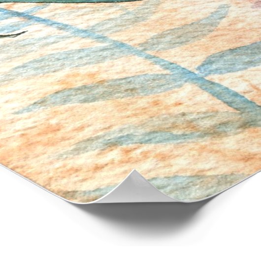 Little Blue Fairy Poster van Molly Harrison (Hoek)