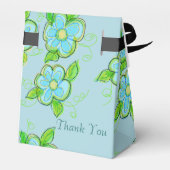 Little Blue Floral Favor Box Bedankdoosjes (Achterkant)