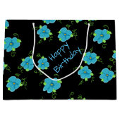 Little Blue Floral Large Cadeautasje (Voorkant)