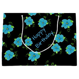 Little Blue Floral Large Cadeautasje