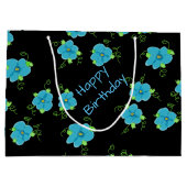 Little Blue Floral Large Cadeautasje (Achterkant)