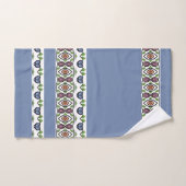 Little Blue Heart Vine Patroon Bad Handdoek (Handdoek)